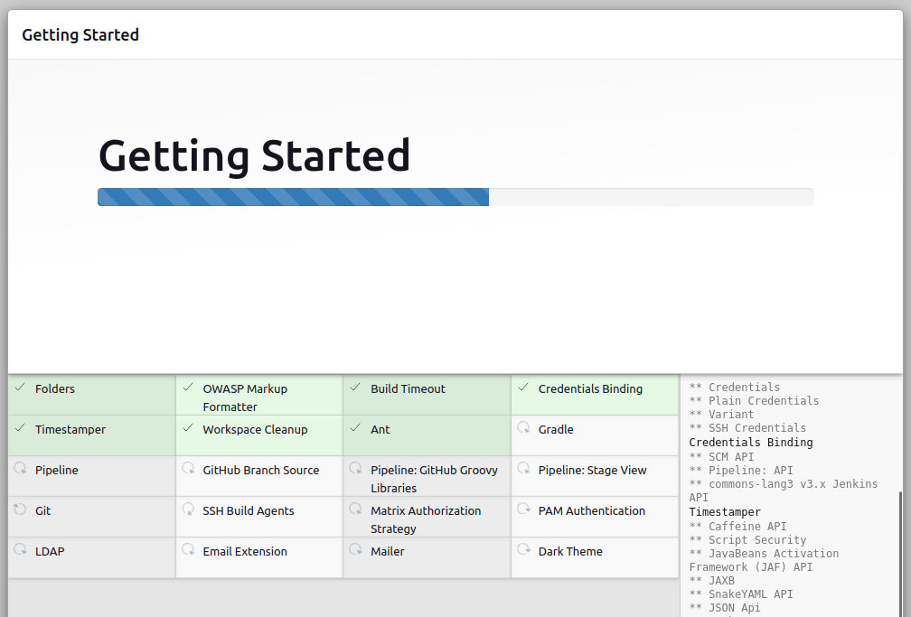 Configuration de Jenkins